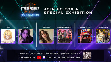 Street Fighter League 2025 New Challengers Exhibition Players